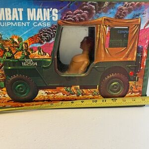 G.I. JOE 1960's Combat Man's Equipment Case W/ Accessories, And G.I. Joe Figure